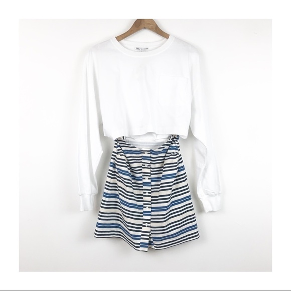 NWT‎ Zara Combination Cut Out Dress Size Medium - Picture 6 of 13